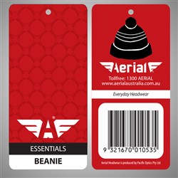 Aerial Beanie Red Tag